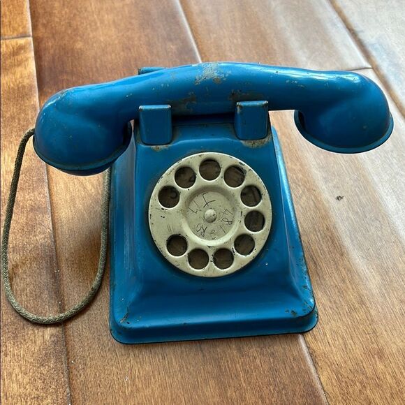 Vintage Blue Rotary child’s play Phone - Picture 1 of 8